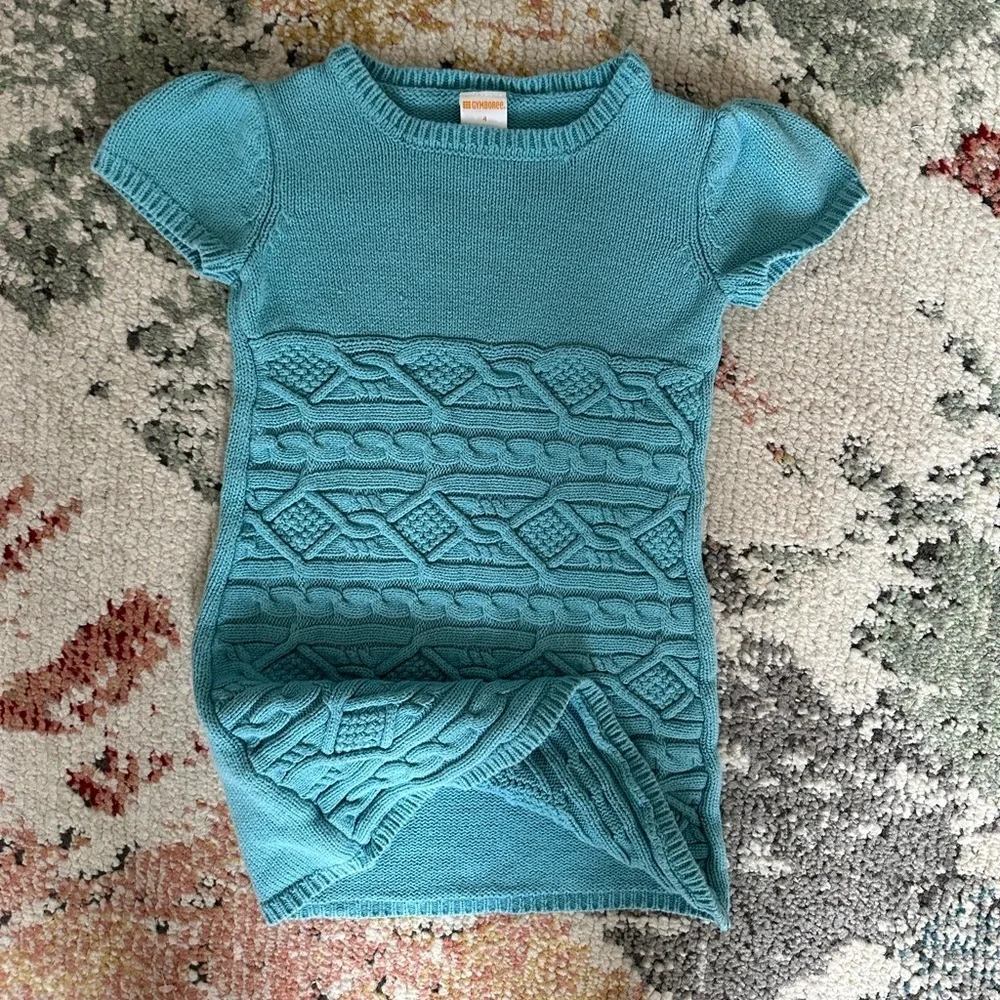 Gymboree Sweater Dress Size 4 Girl 100% Cotton GUC